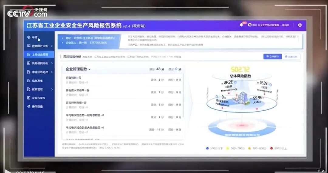 辰安科技企業風險報告系統賦能江蘇應急廳精準執法 辰安科技企業風險報告系統賦能江蘇應急廳精準執法