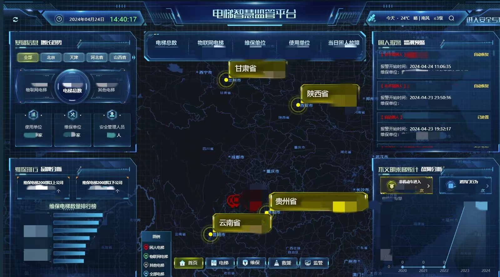 電梯衛(wèi)士上崗！辰安科技收到來自畢節(jié)市市場監(jiān)督管理局的感謝信！